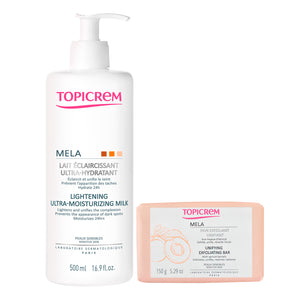 Topicrem Kit Aclarado Natural Corporal. Jabón aclarador + Crema Corporal  500 ml/150 gr