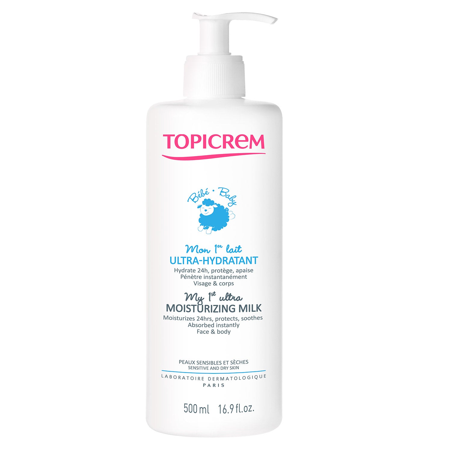 Topicrem Kit Bebés y Recien Nacidos. Gel Limpiador + Crema Corporal 500 ml c/u