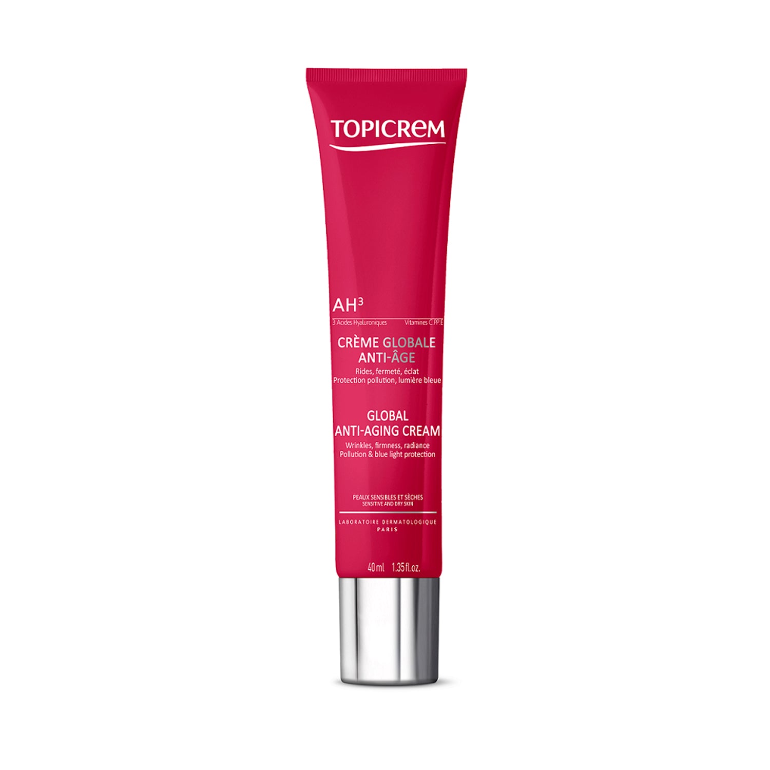 Topicrem -AH3 Crema para la Piel Sensible Anti- Edad Global - 40 ml